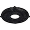 Ekena Millwork Attica Ceiling Medallion (Fits Canopies up to 3 1/2"), 12 3/4"OD x 4"ID x 1/2"P, Steel Gray CM12ATSGS - alternate 2